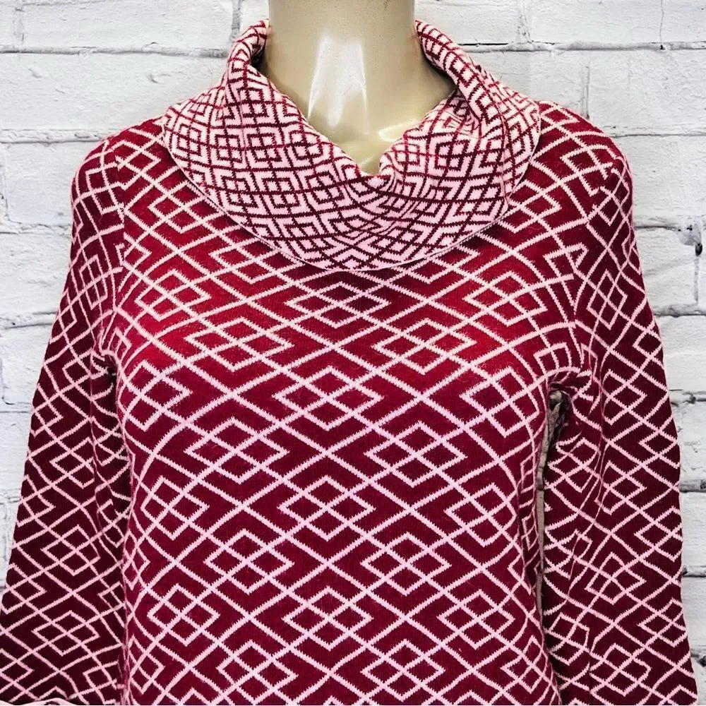 Anthropologie Cowled Galena Moth Multicolor Sweater